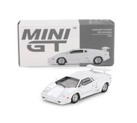 Truescale Miniatures Mini GT MGT01134-L - Lamborghin. Countach 25th Anniversary White 1989 - échelle 1/64 - Voiture Miniature