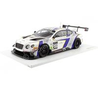 Truescale Miniatures - Tsm151837R - Bentley Continental Gt3 - British GT 2014 - Echelle 1/18 - Blanc/Bleu