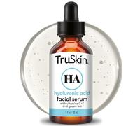 TrueSkin Naturals Le sérum acide hyaluronique pour la peau et le visage à la vitamine C, vitamine E, Aloe bio, huile de Jojoba bio