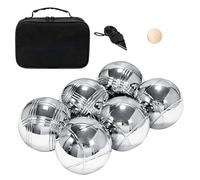 TrueVast Boules, Boccia Mug Set en métal | Ensemble de balles de boccia truevastste en plein air, boules de pétanque en métal pour vacances à la plage, jardin de pique-nique en plein air