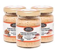Truffe blanche et cèpes Boletus Edulis Champignons Crème Sauce Gourmande Pâte de Truffe Convient pour Pâtes, Risotto, Pizza (3 x 80g)