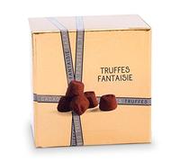 Truffes au Chocolat en Ballotin Or de 100g - saupoudrées de cacao