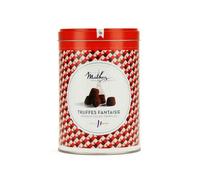 Truffes fantaisie aux éclats de caramel au beurre salé avec arôme naturel en boîte fer - Boite métal de 500g