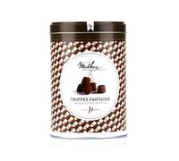 Truffes fantaisie éclats de fève de cacao en boite fer vintage - Boite métal 500g