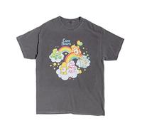 TruffleShuffle Care Bears Multi Cloud Vintage Wash Charcoal T Shirt