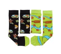 TruffleShuffle Scooby Doo Mystery Machine Lot de 2 paires de chaussettes