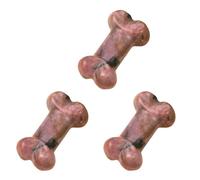 Trufolxiaz 3 Pièces Small Dog Bone Statue Craft Cristaux Naturels en Pierre Portable pour Les Projets Artisanaux Les Cadeaux Décoration Pièce Faire des Fournitures