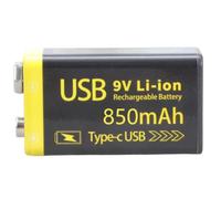Trufolxiaz 800mAh / 1100mAh 9v Batterie Rechargeable Lithium 6F22 pour L'équipement Auditif Professionnel Batterie L'appareil Électronique Les Jours