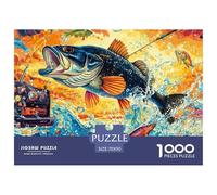 Truite 1000 Piece Jigsaw Puzzle for Adults Challenging Game Stress Relief Puzzle Cultivate The Spirit of Teamwork for Family Decorations 70x50cm/1000pcs
