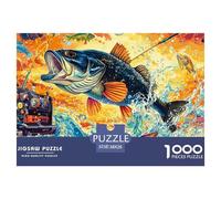 Truite 1000 Piece Jigsaw Puzzle for Adults Family Challenge Toys Stress Relief Puzzle Cultivate The Spirit of Teamwork for The Whole for Women, Gifts for Men 38x26cm/1000pcs
