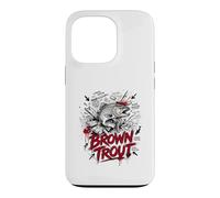 Truite Brune Lunker Hunter River Monster Legend Coque pour iPhone 13 Pro