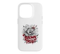 Truite Brune Lunker Hunter River Monster Legend Coque pour iPhone 14 Pro