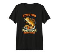 Truite de Fontaine de Pennsylvanie Wild Waters T-Shirt Haut de Gamme