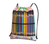 Trukd Joli sac à dos à fermeture éclair avec cordon de serrage - Design polyvalent et élégant pour un usage quotidien, noir, taille unique, Noir/blanc, taille unique