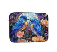 Trukd Protection : étui pour ordinateur portable, housse, housse et sac, deux oiseaux assis sur une rose mallette pour ordinateur portable 10", 12", 13", 15", 17"