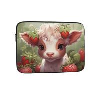 Trukd Protection : étui pour ordinateur portable, housse, housse et sac, vache fraise dans la forêt mallette pour ordinateur portable 10", 12", 13", 15", 17"