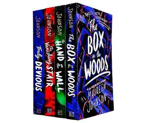 Truly Devious Series 4 Books Collection Set By Maureen Johnson (Truly Devious A Mystery, The Vanishing Stair, The Hand on the Wall, [Hardcover] The Box in the Woods)