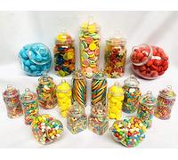 Truly Sweet Candy Lot de 19 bocaux vides en plastique pour bonbons rétro victorien