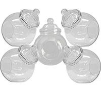Truly Sweet Candy Lot de 5 bocaux sphériques en plastique de qualité alimentaire de style victorien 3200 ml