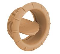 Truma Distributeur d'air chaud avec clapet de fermeture en beige - Diffuseur d'air pour tuyaux/tubes de 65 mm de diamètre - Plastique résistant à la chaleur - Qualité supérieure du fabricant d'origine