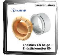 truma Embout de sortie d'air EN beige + écrou d'extrémité EM Répartition d'air Ventilateur