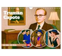 Truman Capote (Calendrier mural 2026 DIN A4 horizontal), CALVENDO calendrier mensuel