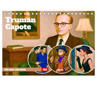 Truman Capote (Tischkalender 2026 DIN A5 quer), CALVENDO Monatskalender: Hommage an den Autor, der den Tatsachenroman erfand