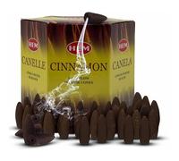 TRUMIRI Lot de 40 cônes d'encens à refoulement à la cannelle pour cascade, fontaine à fumée aromatique (2 lots de 20 pièces)