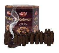 TRUMIRI Lot de 40 cônes d'encens en bois de santal (2 lots de 20), cascade et tapis