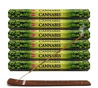 TRUMIRI Lot de 6 boîtes de bâtons d'encens Hem Cannabis 20 g (environ 120 bâtonnets)