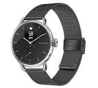 TRUMiRR Compatible avec Withings ScanWatch 38mm Bracelet, 18MM Bracelet en acier inoxydable tissé en maille bracelet de montre en métal à dégagement rapide pour Withings Steel HR 36mm/Move/Steel