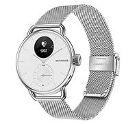 TRUMiRR Compatible avec Withings ScanWatch 38mm Bracelet, 18MM Bracelet en acier inoxydable tissé en maille bracelet de montre en métal à dégagement rapide pour Withings Steel HR 36mm/Move/Steel