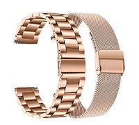 TRUMiRR Compatible avec Withings ScanWatch 38mm Bracelet, 18MM Bracelet en acier inoxydable tissé en maille bracelet de montre en métal à dégagement rapide pour Withings Steel HR 36mm/Move/Steel