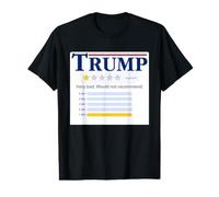 Trump 1 étoile : Very Bad ne recommanderait Pas Funny Sarcastic T-Shirt Graphique avec Valeur