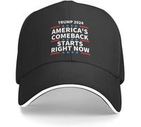 Trump 2024 Chapeau Le Retour De L'amérique Commence Maintenant Casquette Femmes Papa Chapeaux Casquettes Vintage