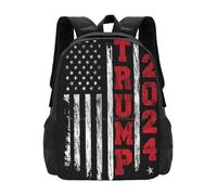 Trump 2024 Drapeau américain en détresse Vintage Graphic Tee Cartable Sac à Dos Sacs de Mode Donald Trump 2024 2024