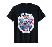 Trump 2024 Président Eagle avec drapeau américain T-Shirt
