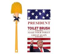Trump Brosse WC avec poignée Solide et Poils durables pour Le Nettoyage de la Salle de Bain
