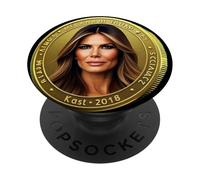 Trump et Melania Currency lance Meme Coin Trump Crypto PopSockets PopGrip Adhésif