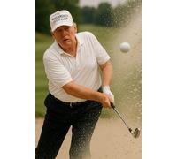 Trump Golf Notebook: Perfectly Captured Photo Of Donald Trump Golf Shot. 100 Page Book For Taking Any Type Of Notes.
