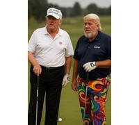 Trump Golfing With John Daly Notebook: Trump On Golf Course With Golf Legend John Daly. This 100 Page Book Is Good For Taking Notes Or Keeping Track Of Anything