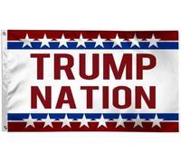 Trump Nation Large Drapeaux Décoratifs D'Extérieur 90X150Cm Durable Drapeau Avec Œillets Bannière Cour Pour Jardin Porte Chambres