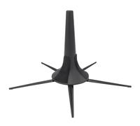 Trumpet Flute Stand, Foldable Instrument Holder, 5 Legs Metal Bracket with Black Plastic Felt, Portable Support for Trumpet and Flute, ABS and Zinc Alloy Construction