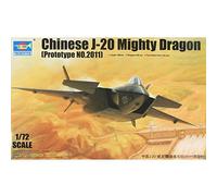 Trumpeter 01665 - 1:72 Chinois J-20 Puissant Dragon (Prototype No.2011) - Neuf