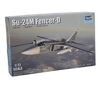 Trumpeter - Kit de modélisme en plastique - 1/72 SU-24M Fencer D - Rouge/Blanc