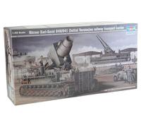 Trumpeter 00208 modèle Kit Mortier Karl Appareil 040/041 sur Ferroviaire de Transport de Trailer
