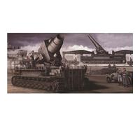 Trumpeter 00208 - Mörser Karl-Gerät 040/041 Sur Rail Transp Porte 1/35 -courier