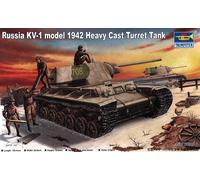 Trumpeter 00359 - 1:35 Russie KV-1 (1942) Char Lourd À Tourelle Gust - Neuf