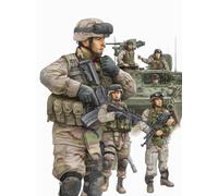 Trumpeter 00424 - 1:3 5 Moderne U. Armée Armure Membre D'Équipage & Infanterie -