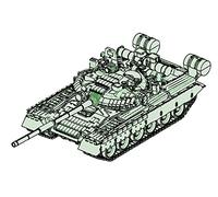 Russian T-80bv Mbt - 1:72e - Trumpeter